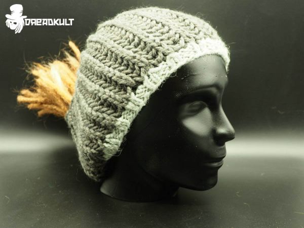 grau in grau dread accessories, winter dreadlocks, flauschiges Dread Stirnband, oversize, dreadmuetze, dread, headband, drealocks, oversize accessoires